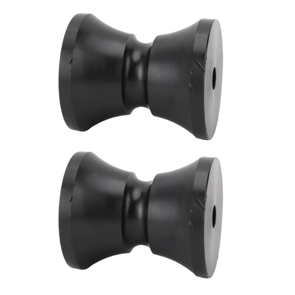 2Pcs Boat Trailer Roller 2.95 X 3.39in Nylon Anti Scratch Bow Roller Stop for Yacht Marine