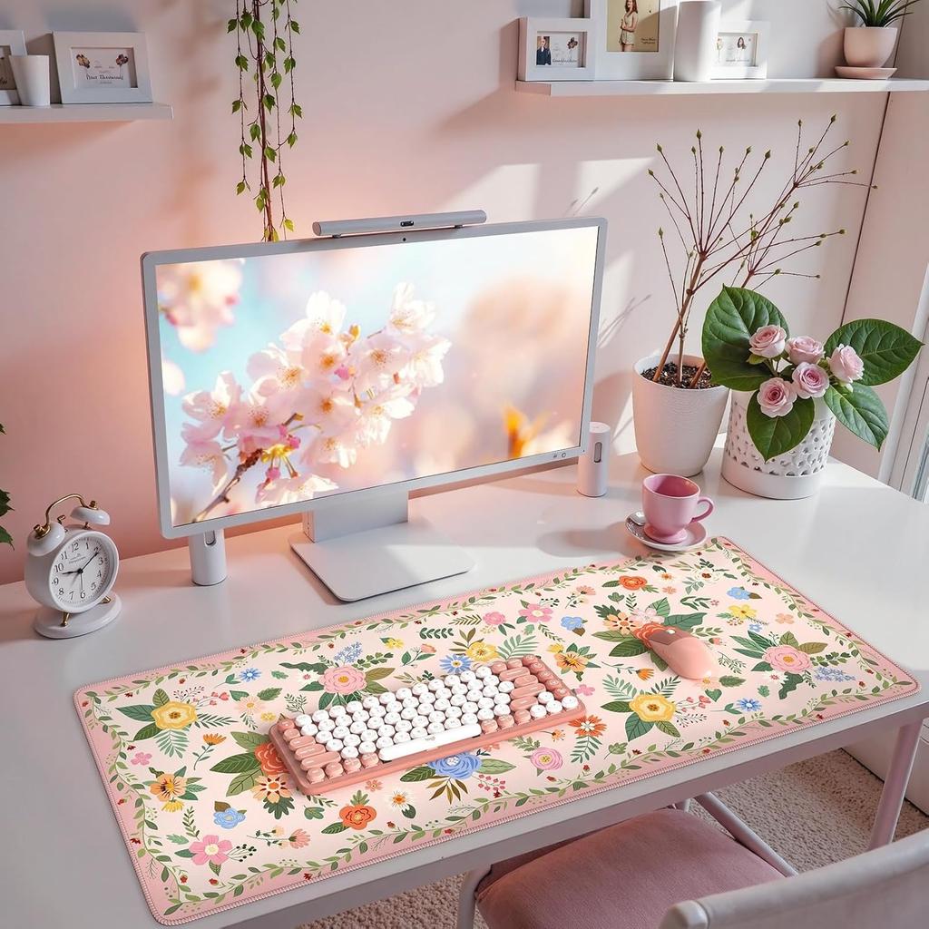 The Persian Retrostyle Large Mouse Pad With Rubber Antislip Lockstitch Craftsmanship Is Suitable For Laptop Games