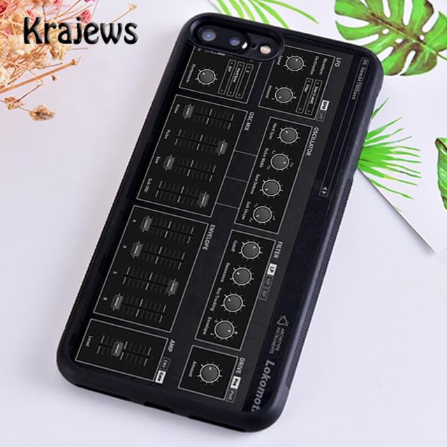 Krajews Vintage Synth Synthesizer Moog Print Phone Case For iPhone 17 Air 16 15 14 Plus 11 12 13 Pro Max Coque