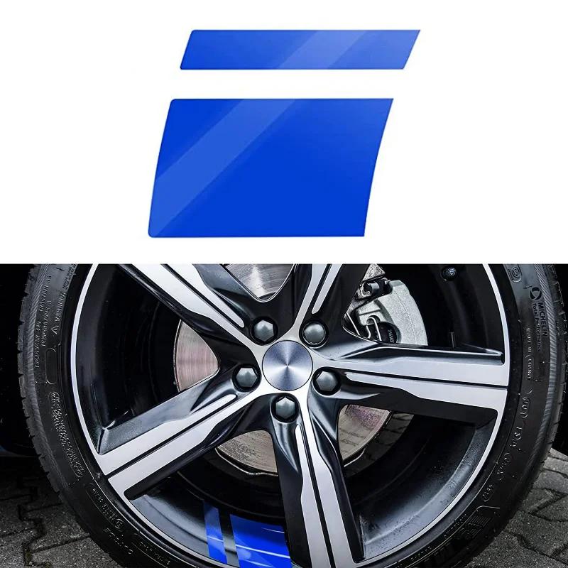 1/4pcs Car Sticker Reflective Car Wheel Rim Vinyl Warning Sticker Mark Stripe Racing Wheel Hub Decals for Decorative Car Sticker