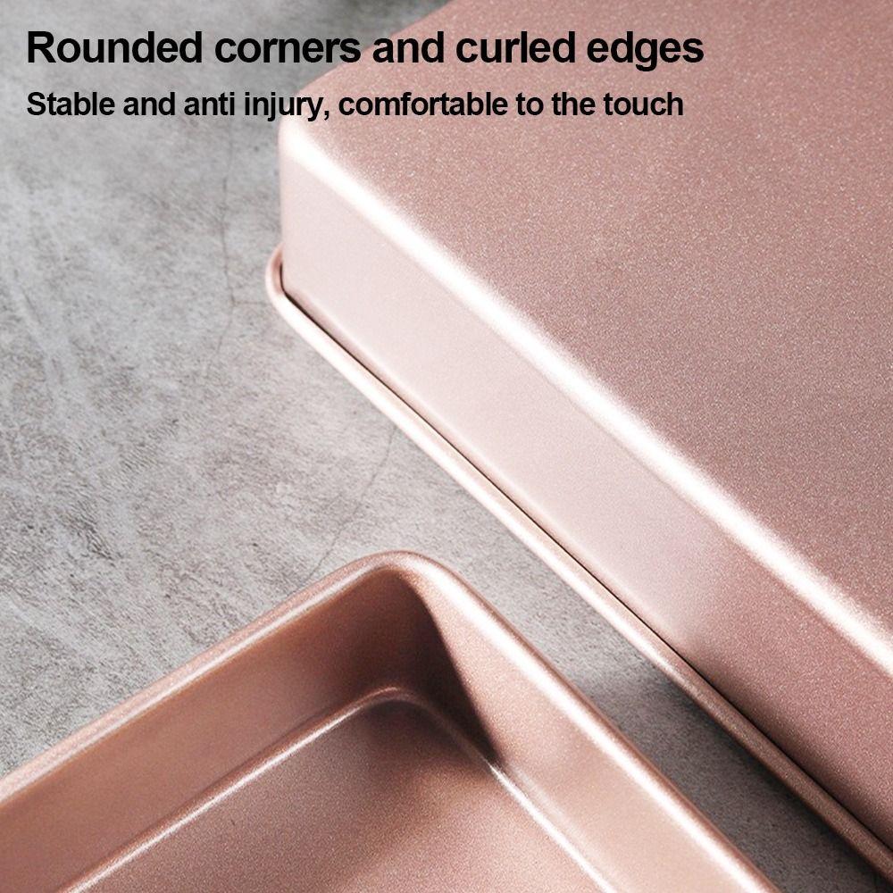 Nonstick Oven Baking Pan 22.2cm/28.5cm Bakeware Pans Gold Bake Mold
