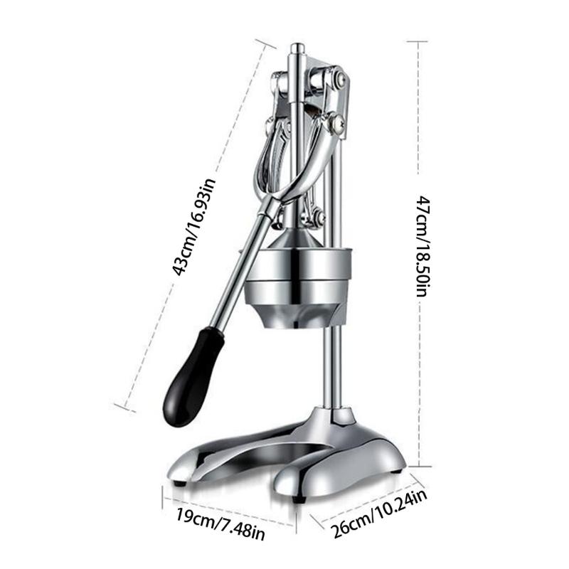 304 Stainless Steel Juicer for Lemon and Oranges Manual Juice Extractor with Ergonomic Handle Home Juice Squeezer