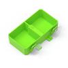 Reptiles Suction Cup Feeder Detachable Suction Cup Reptile Feeding Dish Feeder 2 Grid Reptile Food Bowl Feeder Water Bowls For