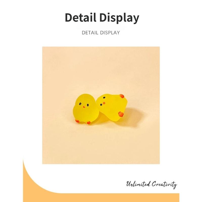 Luminescent Mini Chicken Miniature Chicken Figurine Glow In The Darks Tiny Figure To Hide Fairys Garden Dollhouses Decors