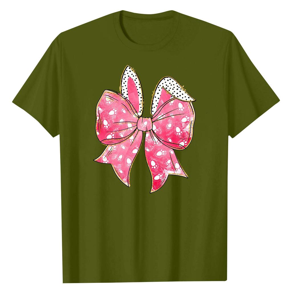 Sommer Kinder Rundhals Oberteil Ostern Kurzarm T-Shirt Oberteil Unterteile