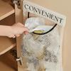 3pcs Adhesive Wall-Mounted Mesh Storage Bags - Reusable, Durable Polyester, Ideal for Kitchen, Easy to Clean,Space-Saving Design