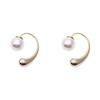 Korean Style Water Drop Pearl Stud Earrings: Fashionable, Simple, and Trendy for Women and Students
