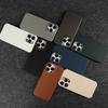 Luxury Genuine Leather Case For iphone 16 Pro Max 15Pro 14ProMax 13 12 11 Cases Carbon Fiber Pattern Phone Cover Phone Shell