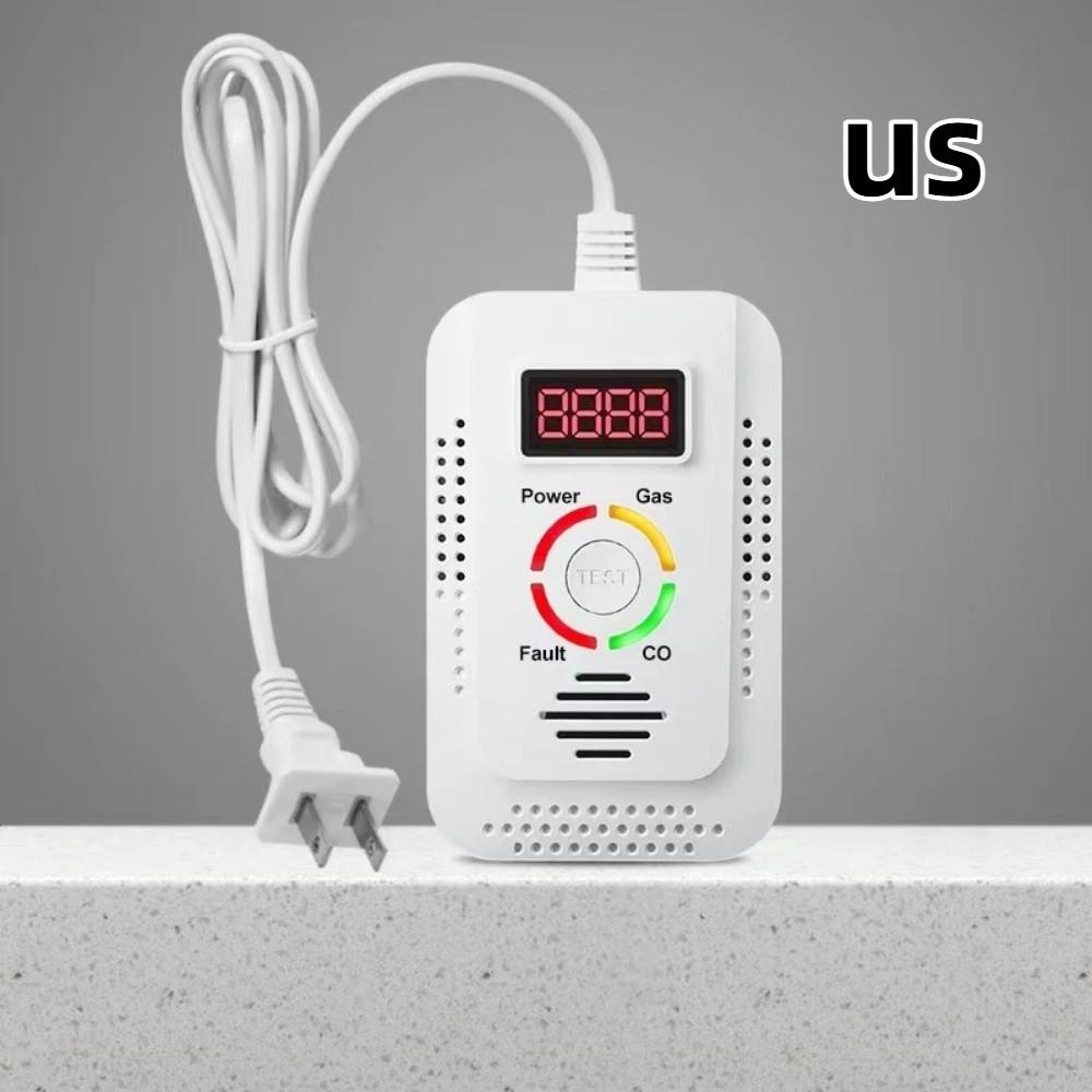 LCD Display Combustible Gas Alarm Environmental Sensors Plugs & Play Gas Alarm Home Office US