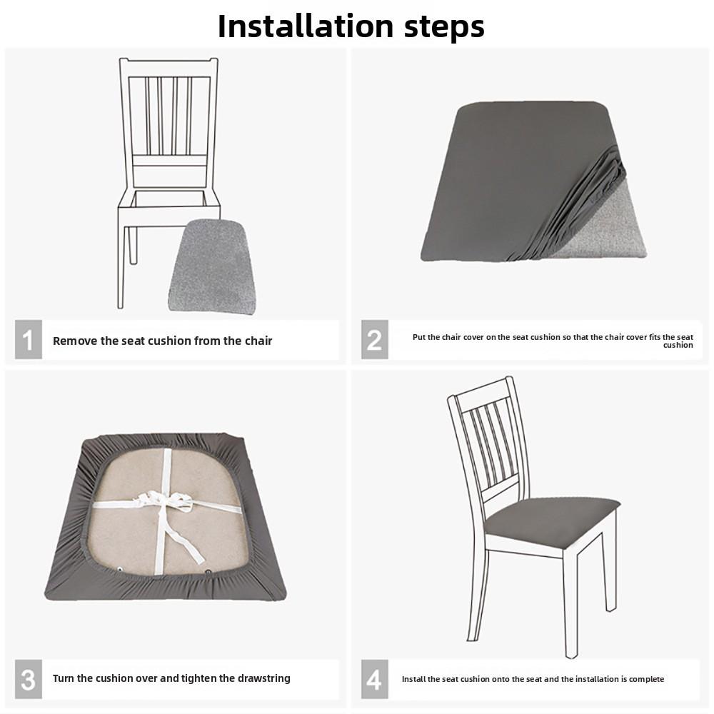 Pu Waterproof Office Chair Cover With Elastic Buckles For Dust Prevention In Modern Home Decor