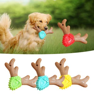 Brinquedo de mastigar para cachorro de chifre de veado, segurança, resistente ao desgaste, sabor único, limpeza de dentição, brinquedo de mastigar, acessórios para animais de estimação