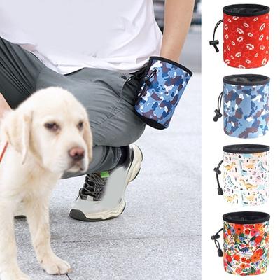 Waterproof Pet Snack Bag Large Capacity Portable Dog Training Pocket Bag with Elastic Cord And Safety Clip for Training Essential Rewards