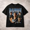 Maglietta Damon Salvatore The Vampire Diaries Ian Somerhalder Maglietta per Fan Maglietta Unisex