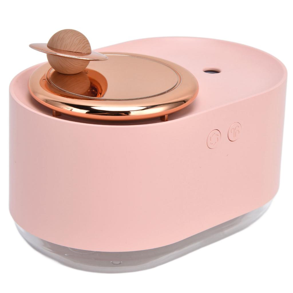 2 in 1 Rotating Planet Humidifier USB Charging Cordless Mute Spray Humidification for Home