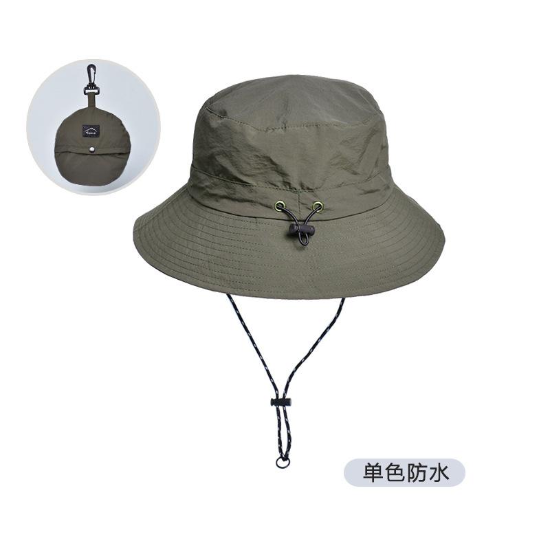 Neuer Sommer wasserdichter Fischerhut Herren Outdoor Angeln Bergsteigen Hut faltbare Aufbewahrung Farbabstimmung Sonnenschutzhut Kinder