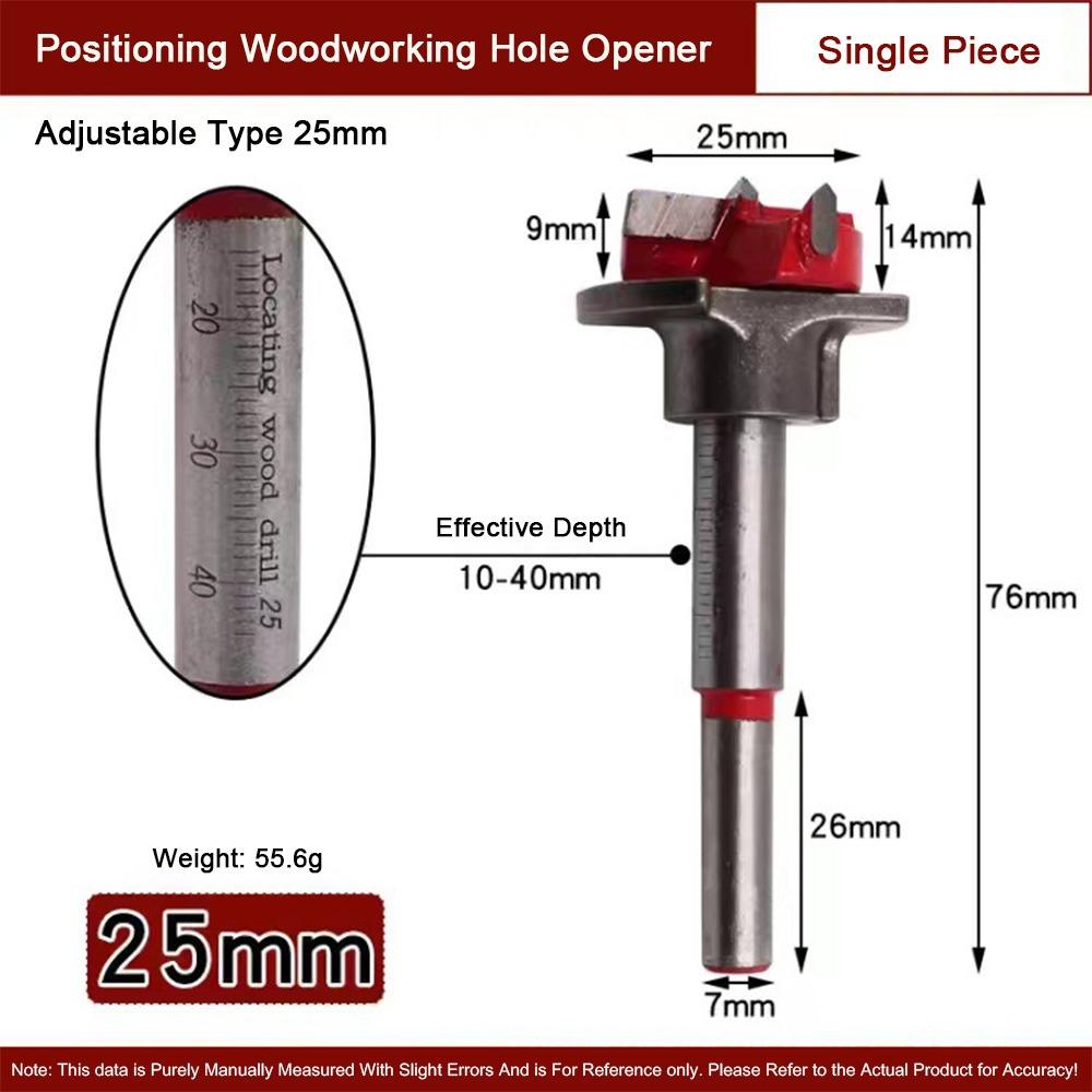 1Pcs Positioning Hinge Hole Saw Adjustable Drill Bits Tipped Drilling Tool Power Tool Accessory