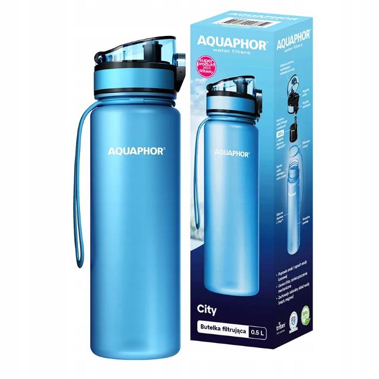 Aquaphor water filter bottle 0.5l blue + 1 filter