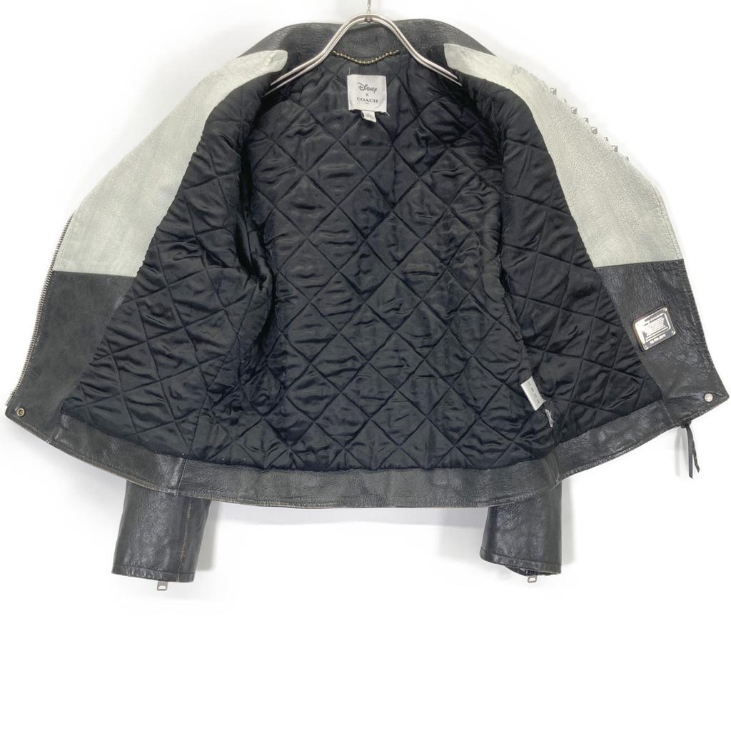 Coach × Disney Black 000 2015 Studded Double Rider Jacket Jacket 2 blackUsed
