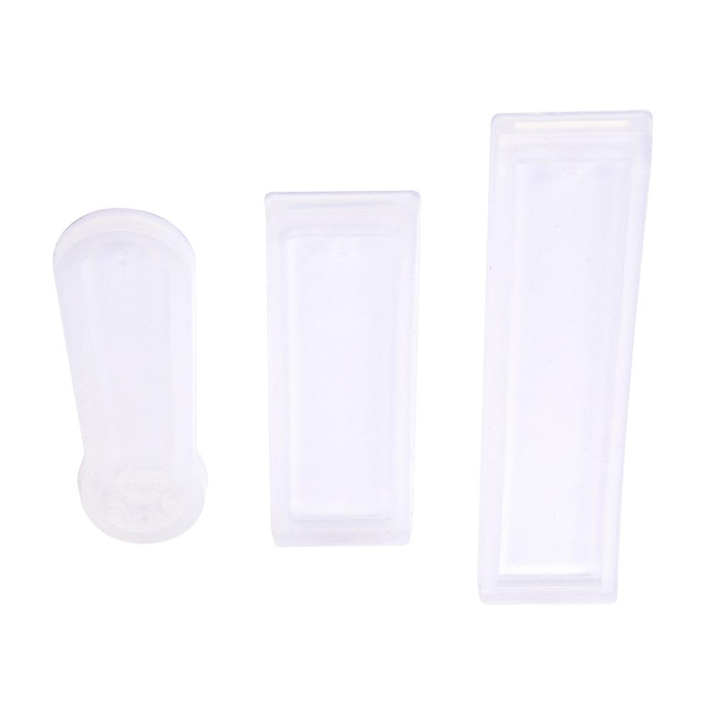 3pcs set DIY Rectangle Cat Claw Silicone Mould Epoxy Resin Jewelry Bookmark Craft with Hole
