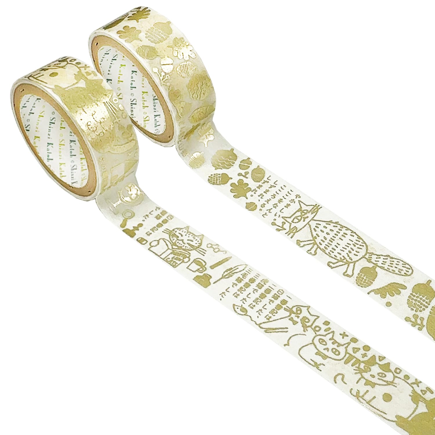 

Masking Kenji Acorn and Wildcat Shinzi 3m Set of Seal-do Tape, Miyazawa s Cat s Office, Silhouette, Katoh, Roll, 2, ks-dt-20104