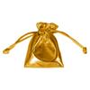 Golden Decorative Pouch Gift Packaging 8 X 6 Cm Jewelry Bag
