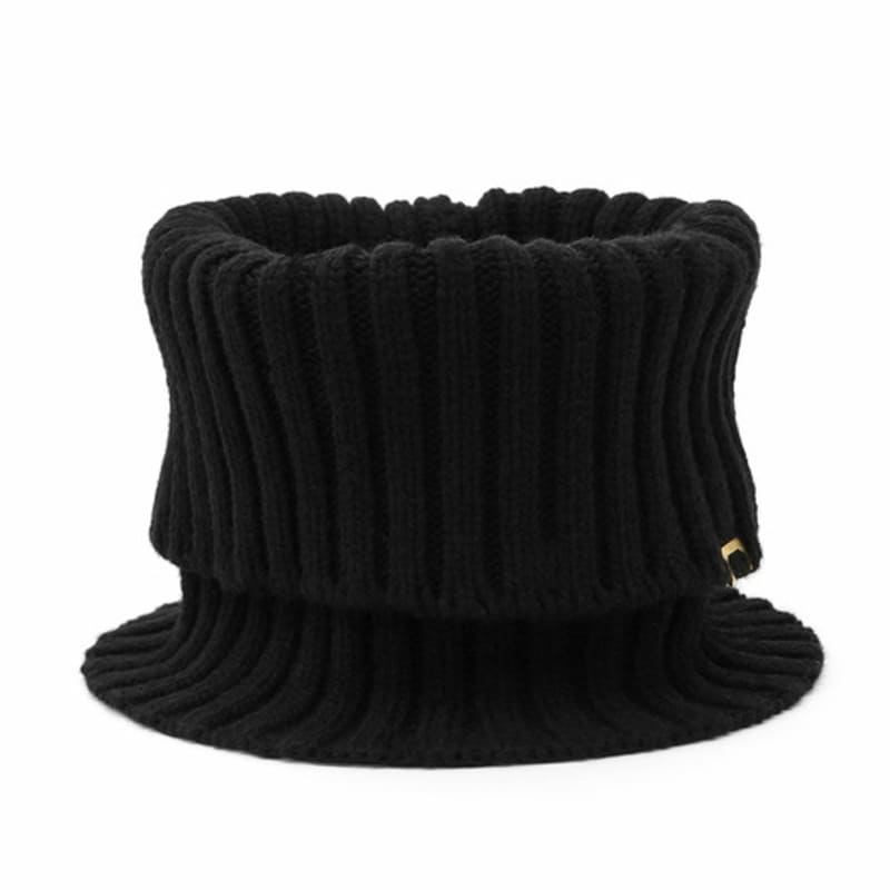 UNDERCONTROL STUDIO NECK WARMER / RIB / LAMBS Wool / BLACK