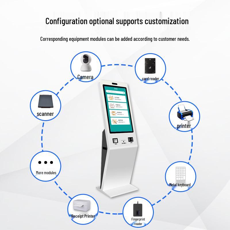 21.5-32 inch Vertical Self-Service Kiosk for Hospital Registration and Touch Query