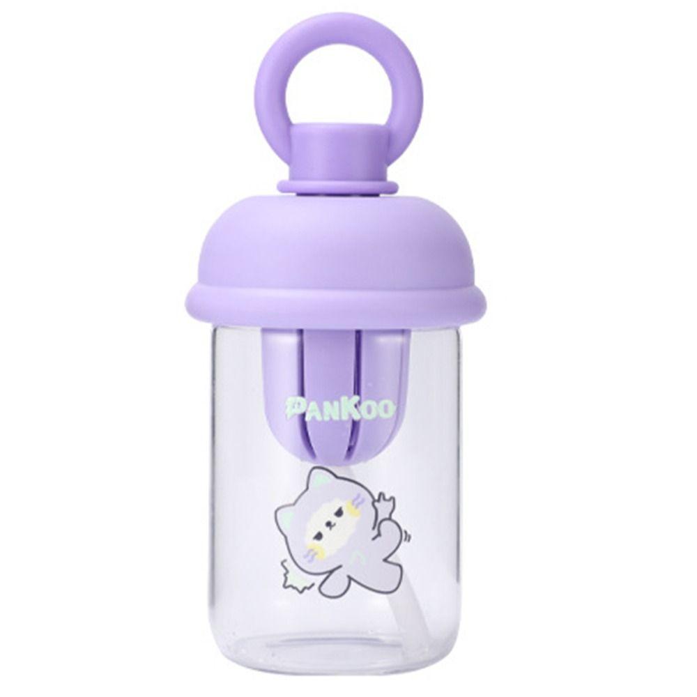 

Cartoon Plastic Water Bottle Straw Cup Cute Water Cup Leakproof Kids Drinking Bottle School