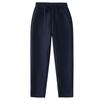 Kids' Navy Blue Fleece Sports Pants - Thick, Grey, Lambswool, Primary School Uniform Pants for Autumn/Winter