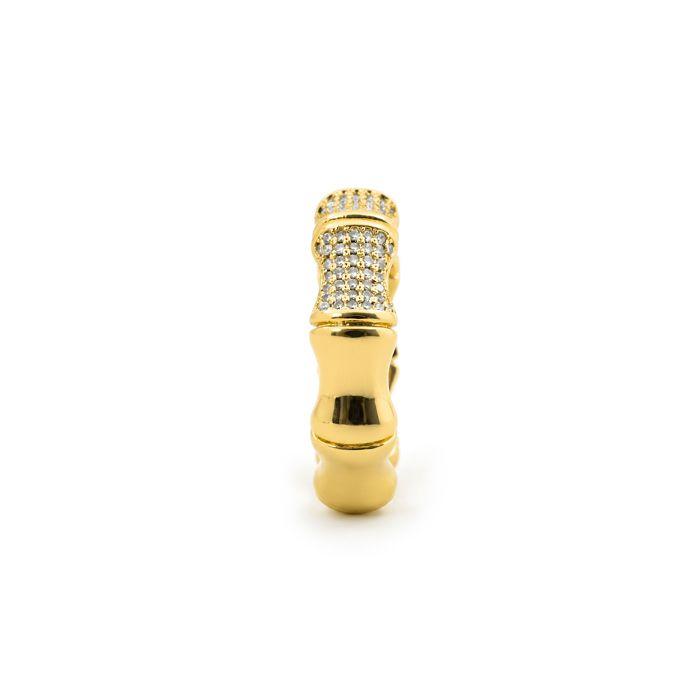 Ring - LUXENTER - Rechi - 18 Carat Yellow Gold - Zircon (zirconium Oxide) - Width 17 Mm