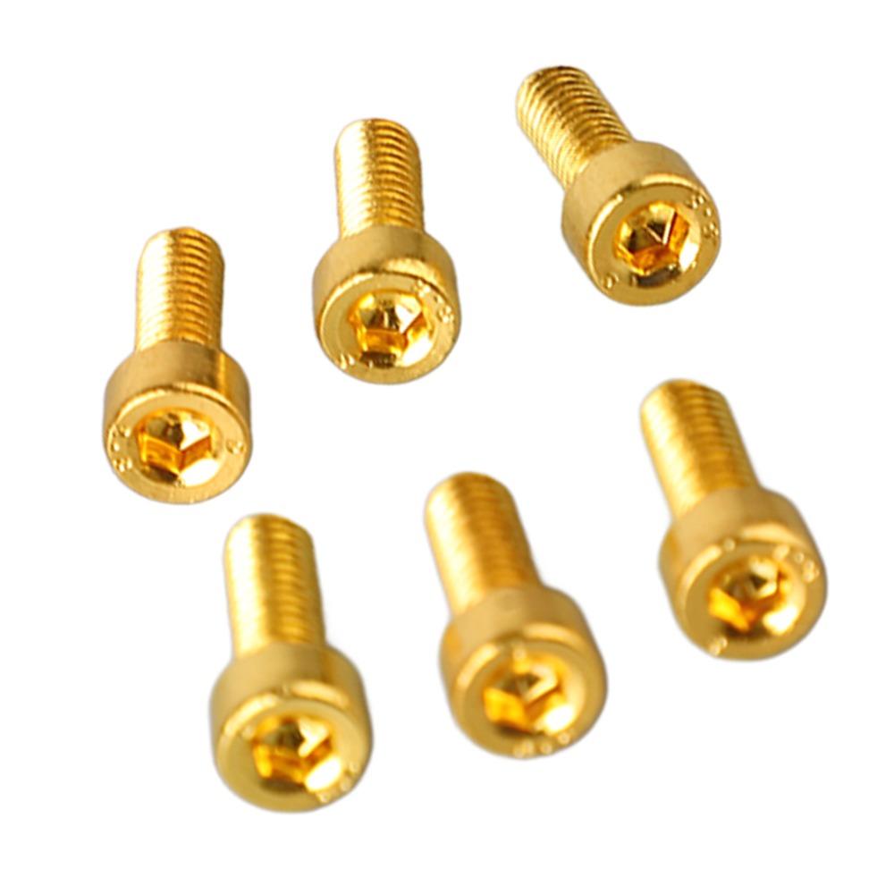 6PCS Metal Guitar Hex Head Screws Black Golden Silver Guitar Mounting Screws Electric Guitar