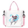 Japan Cartoon Comics Akaza Demon Slayer Print Canvas Shoulder Bag Women's Commuter Bag Handbag 7553