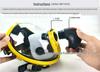 Full-Face Supplied-Air Respirator: Positive Pressure, Dustproof, Ideal for Powder Coating, Chemical Grinding, and Spray Painting
