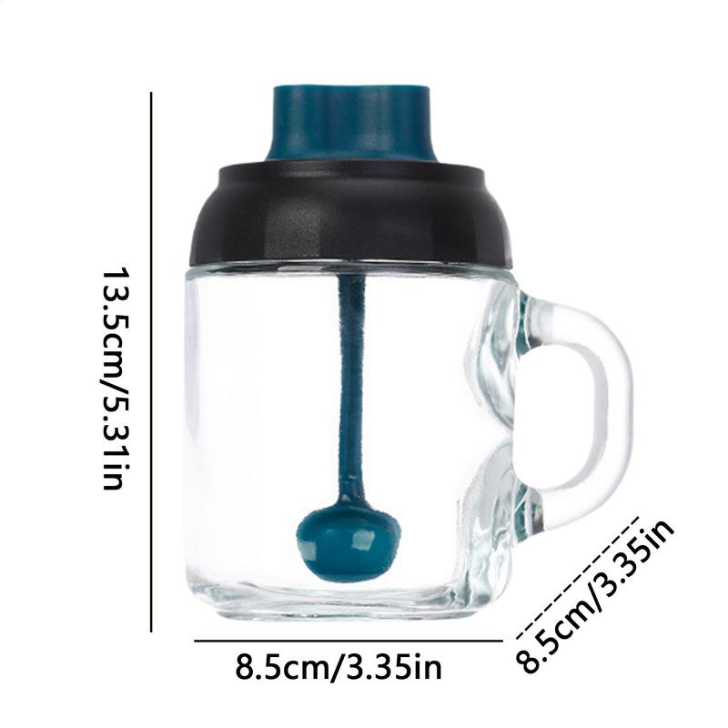 Salt And Sugar Container Sets Clear Salt Container With Spoon Home & Garden Supplies For Cooking Baking Dining Tabletop Outdoor