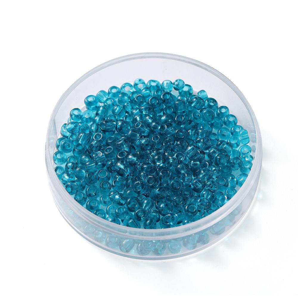 300Pcs/Lot 4mm Transparent Glass Round Loose Spacer Seed Beads For Jewelry Making Handmade DIY Bracelet Necklace Accessories