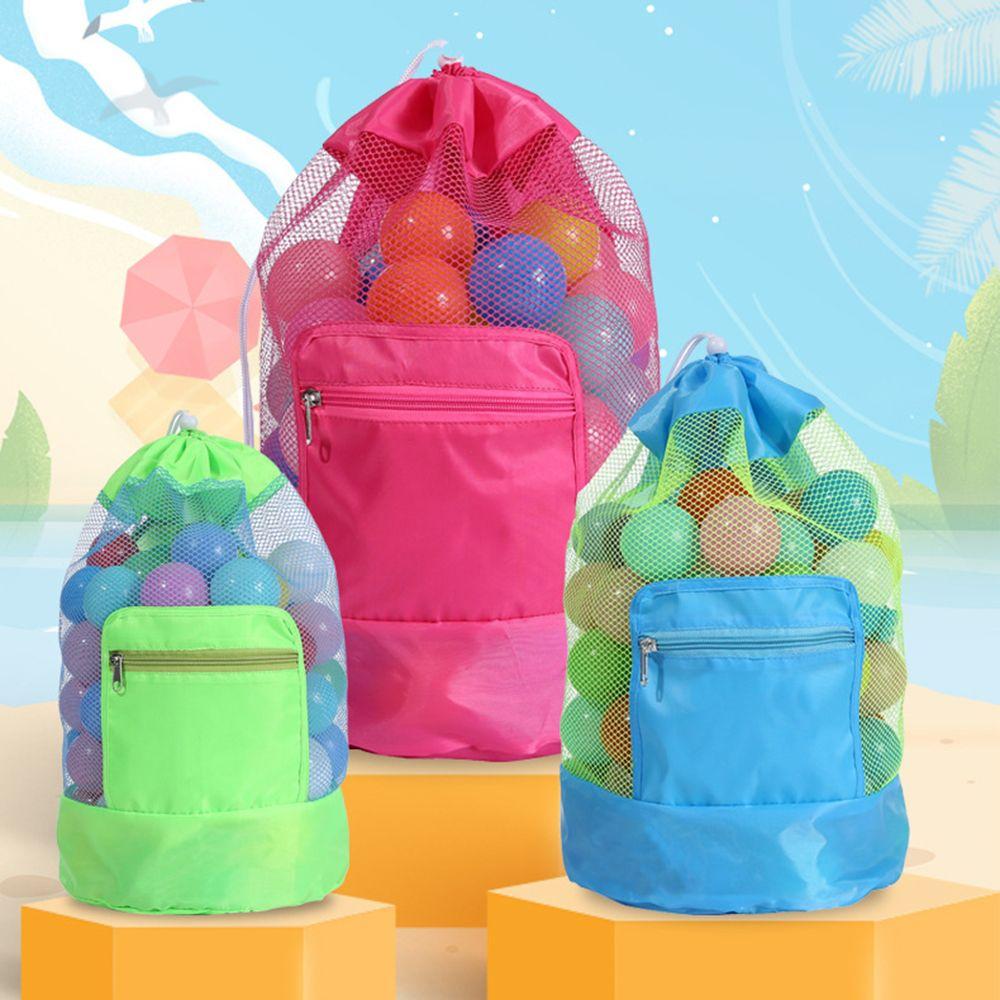 Boys Beach Toys Pouch Children Girls Mesh Swimming Bag Beach Bag Storage Bag Kids Shell Bags