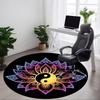 1PC Lotus Yin Yang Chair Carpet for Office, Indoor Non-Slip Washable  Carpet, Soft Comfortable Mat For Office Room Yy250930168