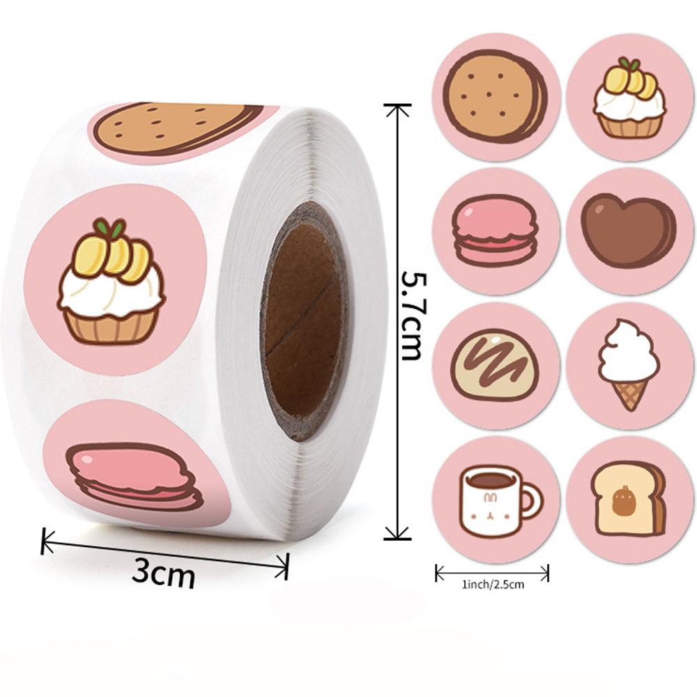 100-500Pcs First-Class Round Top-Grade Cake Top-Grade Stickers First-Class For Youngsters Premium-Quality Teacher Superior-Grade Reward