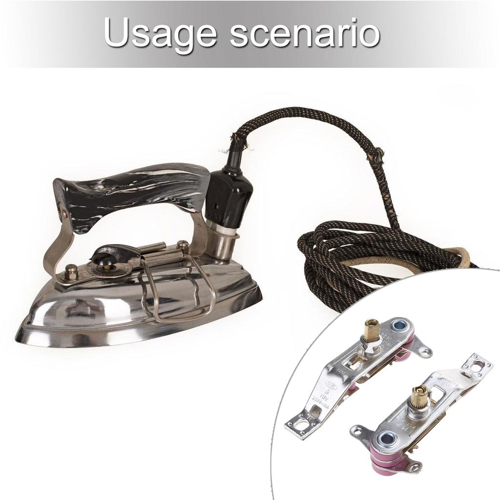 Pachet de 2 Comutator Termostat Fier de Călcat cu Temperatură Reglabilă, Controler Electric pentru Fier de Călcat, Reparare Controler Temperatură pentru Fier de Călcat Electric
