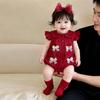 Summer Baby Girl Princess Romper Newborn Full Moon 100 Days Party Dress Infant Thin Bodysuit