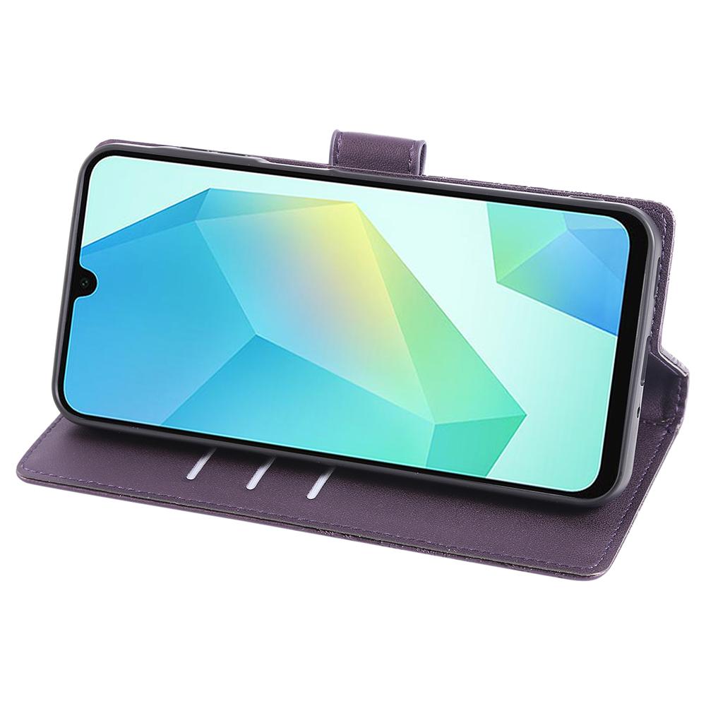 For Samsung Galaxy A16 4G/5G Case Rose Flower Wallet PU Leather Phone Cover with 3 Card Slots