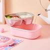 Stainless Steel Bento Lunch Box Kids School Bento Box Kids Sealed Cute Portable Food Container Separate Heatable Lunchbox