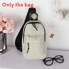 Simple Color Solid Neutral Children Shoulder Bag Chest Bag  For Boys Girls And