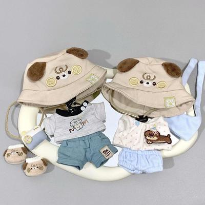 10cm "Sonntags Welpe" Baumwollpuppenkleidung Set Zubehör