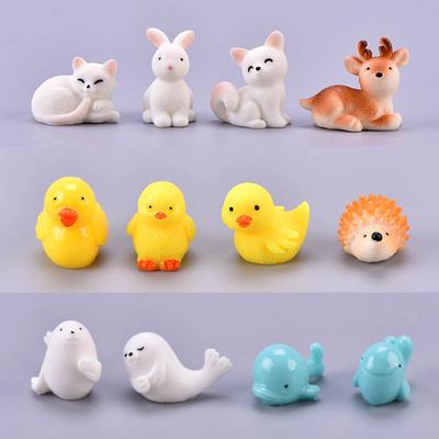 Animal Fairy Garden Miniaturas Micro Moss Landscape Diy Terrarium Figurines Fox Cat Hedgehog Rabbit Dolphin