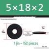 Thickened Black Flat Washer: Enhanced Round Metal Spacer for Home Use