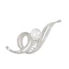 Elegant Women's Musical Note Breastpin with Rhinestones Pearls Alloy Brooch Pin Clothes Accessory for Party or Wedding
