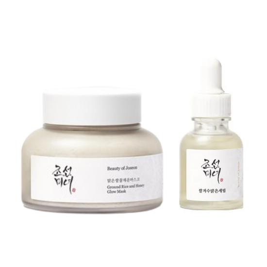 

Beauty of Joseon Rice Glow & Brightening Duo Set(150ml Mask + 30ml Serum)