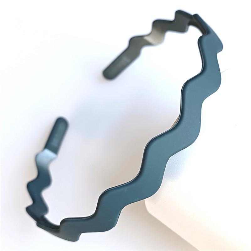 

Модные модные ленты для волос, волнистая повязка на голову, головной убор, головной убор для женщин и девочек, милый аксессуар для волос 0,5 см, обруч для волос павлин голубой