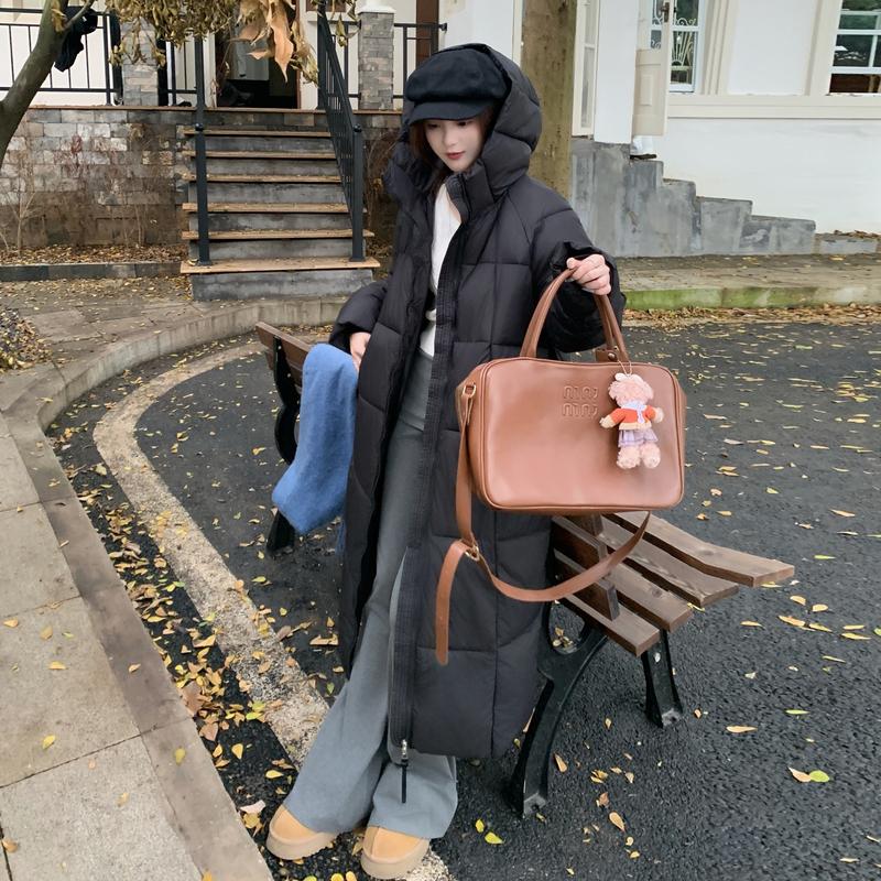 Autumn Winter Thicken Warm Parka Women Casual Sweety Solid Color Big Pocket Loose Long Hooded Coat Jackets Outwear